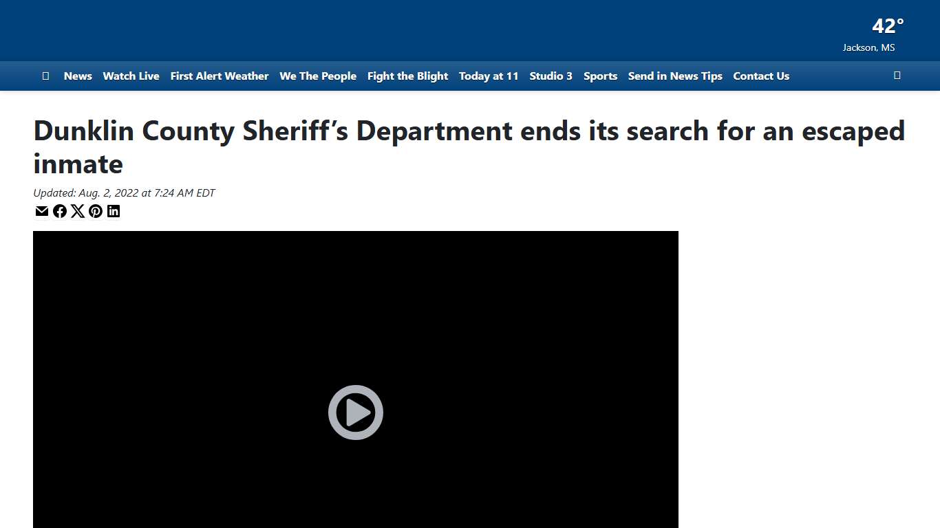 Dunklin County Sheriff’s Department ends its search for an escaped inmate